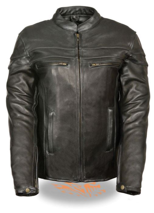 Milwaukee Leather Women's Reflective Star Jacket W/ Rivet Detailing  ** MLL2500 