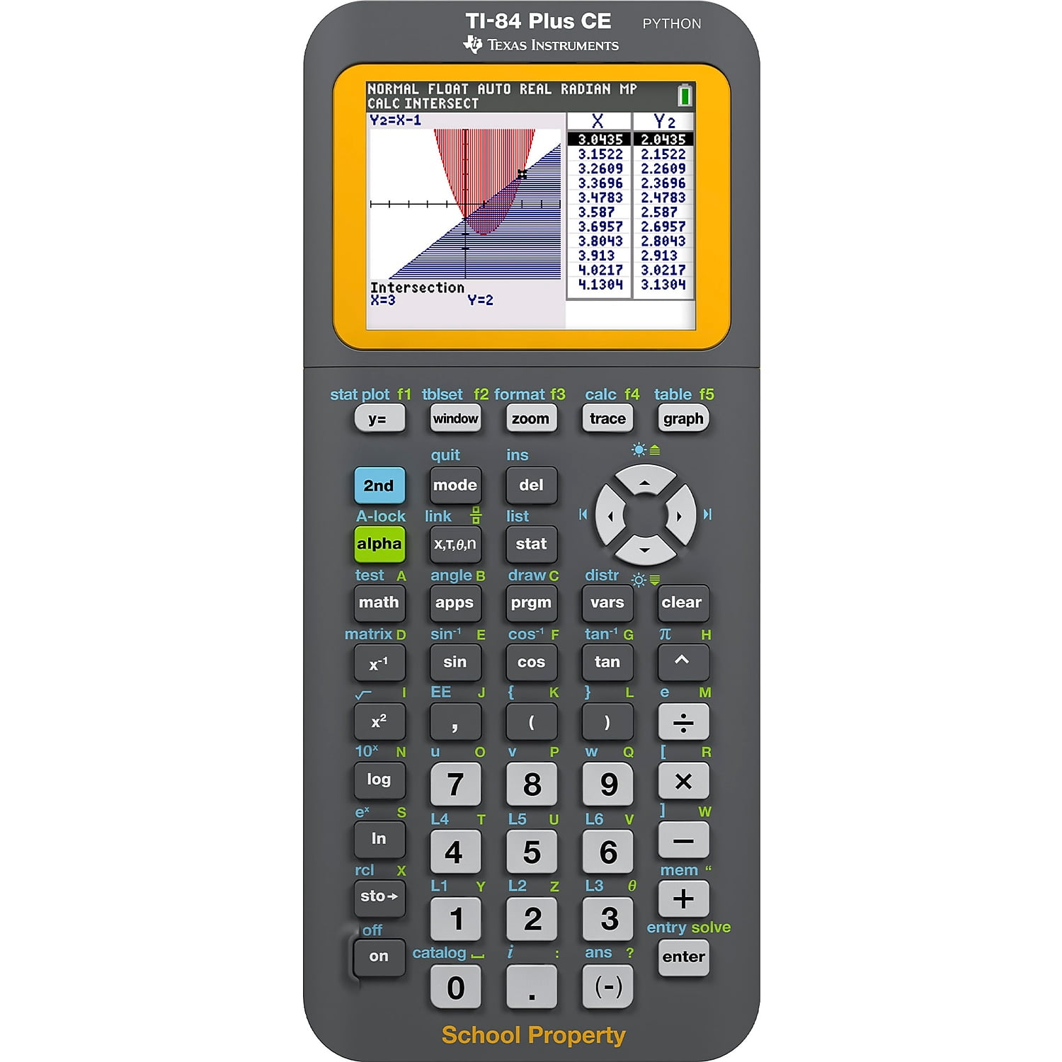 Texas Instruments TI-84 Plus CE Graphing Calculators, Python, Teacher Pack  of 10