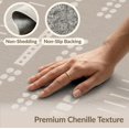 thumbnail image 2 of ODIKA 4'x6' Khaki Cream Dot Pattern Washable Area Rug Modern Geometric Design with Stripes for Bedroom, Reading Nook, Pet Friendly & Non-Shedding, 2 of 3