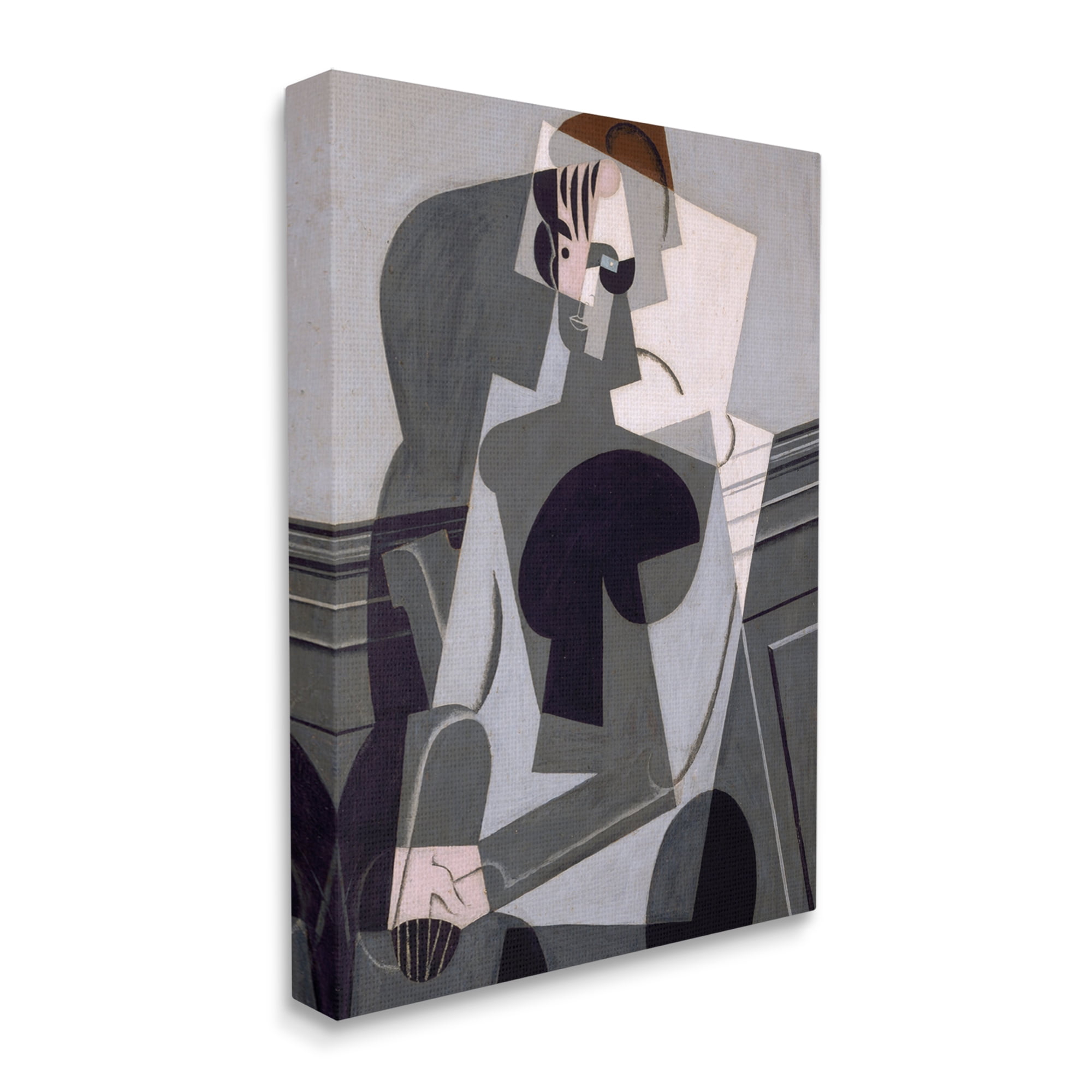 Stupell Industries Portrait de Madame Josette Juan Gris Classic Abstract Painting Painting Gallery Wrapped Canvas Print Wall Art, Design by one1000paintings