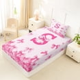 thumbnail image 4 of Erosebridal Princess Letter S Twin Sheet Sets, Cute Ribbon Bedding, 3-Piece, 4 of 5