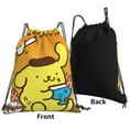 thumbnail image 2 of Sanrio Pompompurin Drawstring Backpack Sport Gym Bag For Yoga Swimming Gymsack Sport Strap Pack Bag, 2 of 7