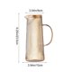 thumbnail image 3 of Tetera de Vidrio de Borosilicato con Filtro de Acero Inoxidable - Jarra de Gran Capacidad de 967 Ml (34 Oz) para Bebidas Frías y Calientes - Tetera Resistente Al Calor con Diseño Acanalado Vertical p, 3 of 6