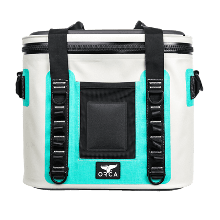 Orca Walker 20 Soft-Sided Cooler, One Size, Seafoam Blue and White, Holds 20 Cans