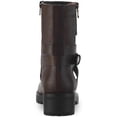 thumbnail image 3 of Sun + Stone Womens Stellaa Faux Leather Lugged Sole Motorcycle Boots, 3 of 3