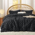 thumbnail image 1 of Juego de edredón Bedsure Queen Black Boho Vintage, 3 piezas, 1 of 7