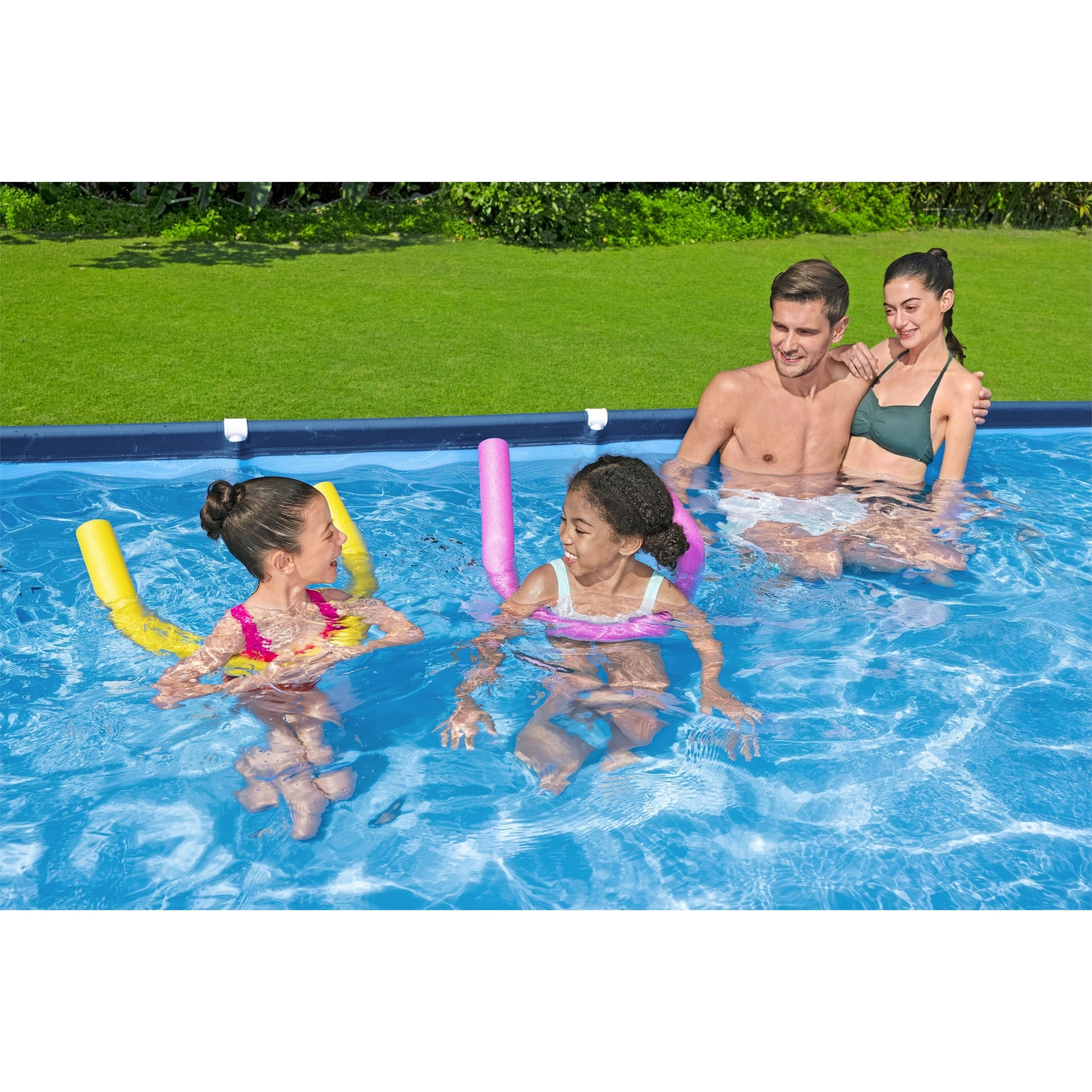 Open Box Bestway 13'x7'x32" Rectangular Above-Ground Pool (Pool Only)