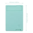 thumbnail image 2 of Silicone Wallet Cell Sleeve Back Case (Green), 2 of 8