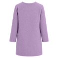 thumbnail image 4 of Tiijoy Girls Long Cardigan Coat Fuzzy Open Front Sweater Fall Winter Outerwear, Purple, Sizes 5-14, 4 of 5