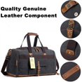 FR Fashion Co. 21" Canvas Duffle Bag with Shoe Compartment