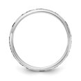 thumbnail image 2 of Auriga Fine Jewelry 925 Sterling Silver 3 mm Half Round Band for Women Size 6, 2 of 8