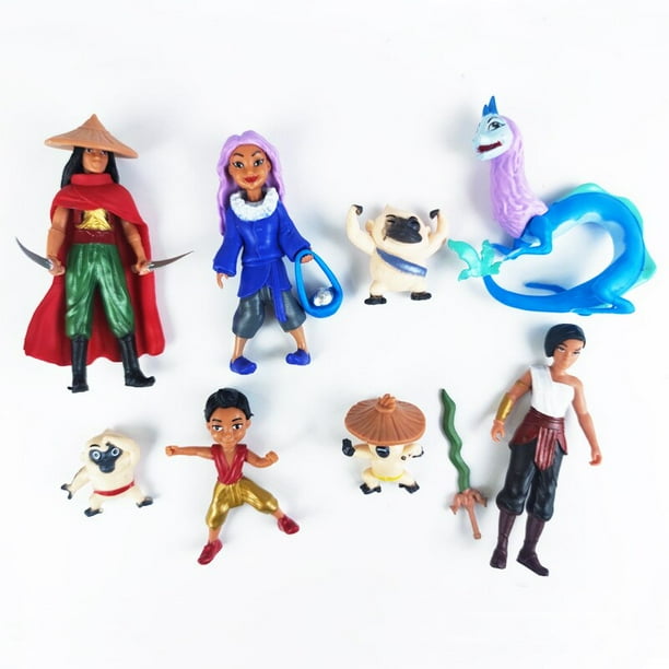 Unids/set Disney Raya y el último dragón figuras de acción juguete coleccionable modelo muñecas niños cumpleaños regalos de navidad zhangyuxiang unisex