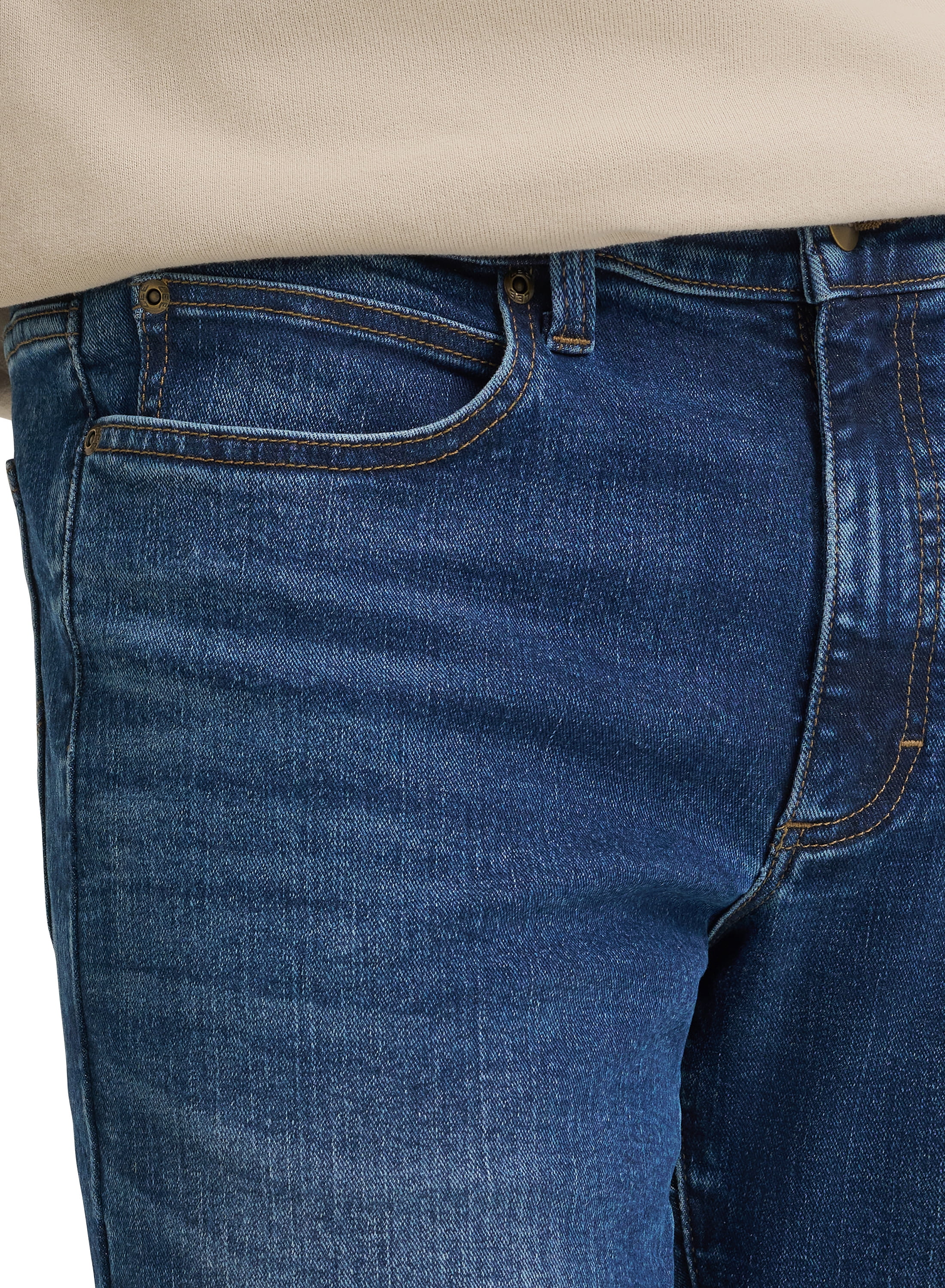 Lee® Men's Regular Fit Straight Leg Denim Jeans with Stretch, Sizes 29X30-40X32