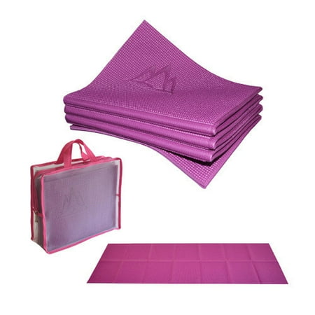 Khataland YoFoMat Folding Extra Long 72-inch ECO Travel Yoga Mat