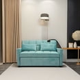 thumbnail image 6 of DeeHome Ultimate Comfort 2-Seater Sofa Bed with Pull-Out Feature, Luxe Velvet Upholstery, Storage Solutions, Built-in USB Ports, and an Adjustable Backrest, 6 of 7