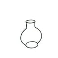 thumbnail image 2 of Agiferg New Nordic Minimalist Abstract Vase Black Iron Brief Vase Flower Racks Ornaments, 2 of 3