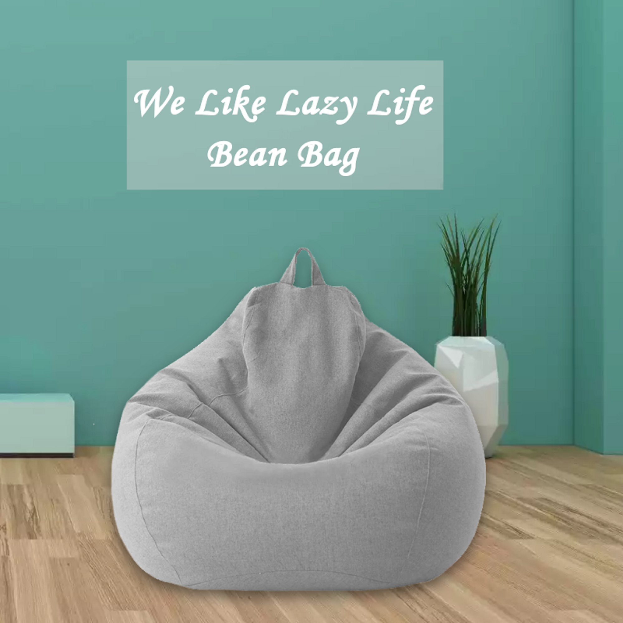 Eyicmarn 1pc Classic Sofa Chairs Lazy Lounger Bean Bag Storage Chair for Home Garden Lounge Living Room - image 4 of 5