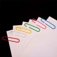 thumbnail image 2 of 480 clips de papel de colores, clips de papel de metal laminado, clips de documentos con caja de 28 mm para papelería de oficina y escuela TUNC Sencillez, 2 of 5
