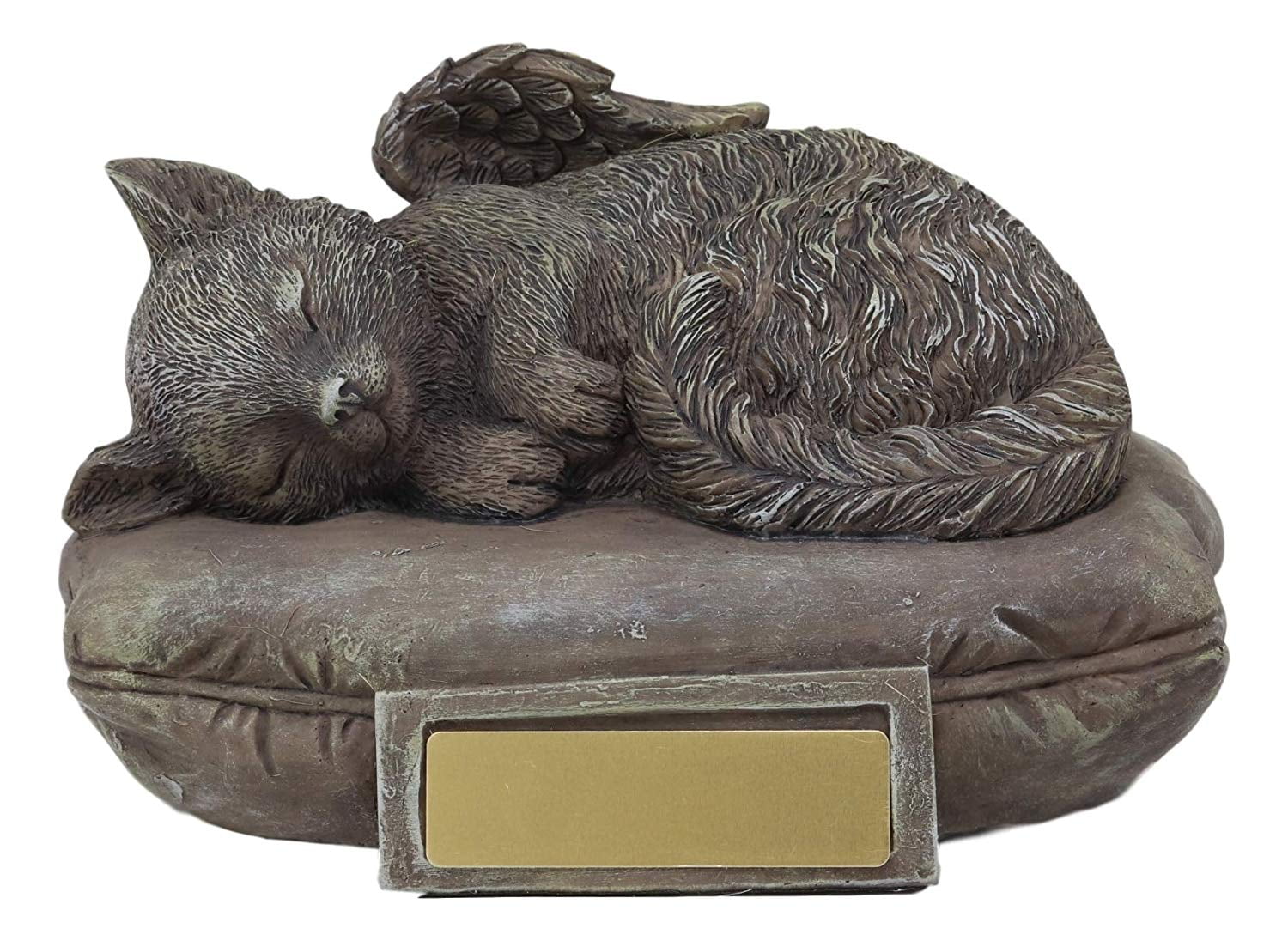 Pacific Giftware Pet Memorial My Love Sleeping Angle Dog Foot Print Rock Urn Bottom Load 30 Cubic 