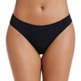 thumbnail image 3 of Tangas de ropa interior Voenxe Black No Show para mujer, paquete de 5, 3 of 8
