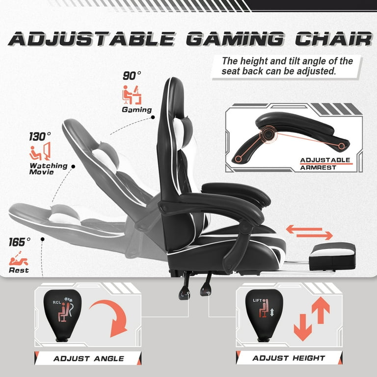 Furmax Gaming Chair: High Back, Ergonomic w/ Massage Furmax Gaming Chair: High Back, Ergonomic w/ Massage
