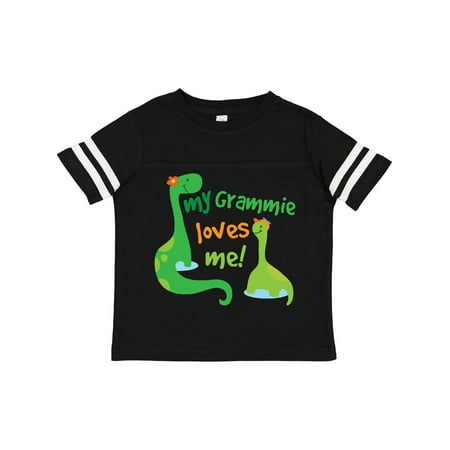 

Inktastic My Grammie Loves Me Grandson Dinosaur Gift Toddler Boy Girl T-Shirt