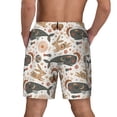 thumbnail image 4 of Haiem Ramadan Whale Mens Swim Trunks with Compression Liner 2 in 1 Swimming Shorts Stretch Swimwear Quick Dry,Board Shorts-Medium, 4 of 9