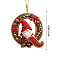 thumbnail image 3 of Linnome 2D Acrylic Christmas Letter Ornaments Personalized Xmas Tree Hanging Letter Pendants Festive DIY Decorative Accessories For Home Holiday Party Christmas Tree Decoration Gift Idea Supply, 3 of 5