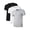Black/White/Grey, variant on MAYFISH Men's Bamboo Rayon Undershirts Short Sleeve Crew Neck Tees Soft Lightweight Moisture Wicking 3/5 Pack(White, L)
