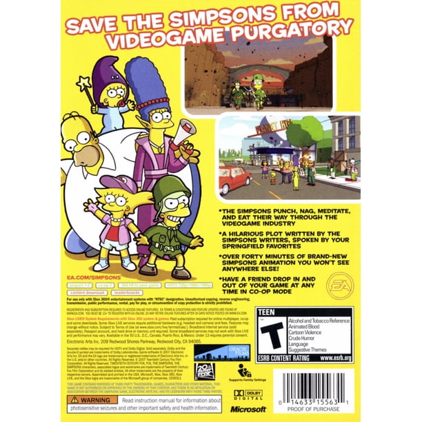 Simpsons Game - Xbox - Video games for toy retailers - Walmart