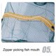 thumbnail image 5 of Yuarrent Red de pesca de jaula de camarón de agujeros, gran recomendación, trampa portátil y plegable de rendimiento fiable con bolsa de Type2 NO2, 5 of 6
