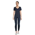thumbnail image 2 of Time and Tru Women's Cotton V-Neck T-Shirt, 2 of 5