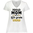 thumbnail image 3 of Inktastic Proud Mom of a Fifth Grade Grad Women's Plus Size V-Neck T-Shirt, 3 of 5