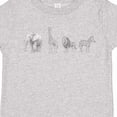 thumbnail image 4 of Inktastic Safari Animal Sketch Elephant Giraffe Lion Zebra Boys or Girls Toddler T-Shirt, 4 of 5