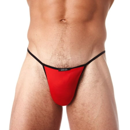 

Men s Gregg Homme 100614 Voyeur Hyperstretch Microfiber Low Rise G-String (Red XL)