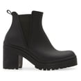 thumbnail image 3 of JEFFREY CAMPBELL Raining Almond-Toe Chunky Lug Sole Block Heel Booties Black (Black, 10), 3 of 6