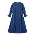 thumbnail image 4 of TBWNWG Elegant Floral Lace Hem Round Neck Pure Color Party Gown Dress For Girls Celebrations And Special Events,Size 11-12 Years, 4 of 4