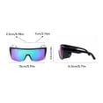 thumbnail image 3 of Sunglasses for Big Wide Heads Men Women,TR90 Ultralight Side Shields UV400 Protective Sun Glasses W8703, 3 of 7