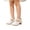 White, variant on VeFlora Girls Dress Shoes, Glitter Princess Shoe, Flower Mary Jane Low Heels, Party Wedding Prom Footwear for Toddler Kids(Silver/3.5-4 Years Little Child)