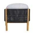 thumbnail image 6 of Olurrisa Outdoor Wood Club Chair, Dark Gray Rope with Gray Cushion, 6 of 8