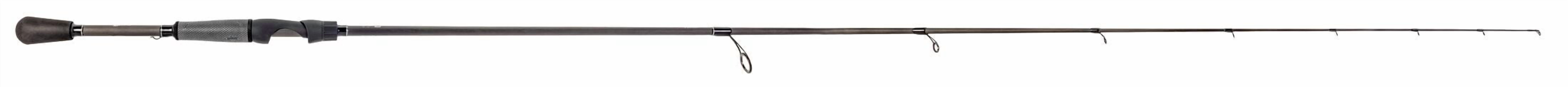 Lew’s TP2 Spinning Fishing Rod, 6-Foot 6-Inch, 1-Piece HM45 Graphite Rod with Medium-Light Power and Fast Action, Winn Dri-Tac Split-Grip, SoftTouch Reel Seat, No Foul Hook Keeper, Black/Gray