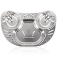 thumbnail image 1 of Assiette Divisée en Acier Inoxydable Forme de Crabe Assiette Divisée Assiette pour Enfants Assiette de Dîner pour Enfants, 1 of 9