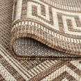 thumbnail image 6 of Bliss Rugs Greek Key Indoor Outdoor Rug Water Resistant Runner Rug for Patio, Hallway, Entryway, Deck, Brown ,2' x 8', 6 of 8