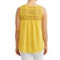 thumbnail image 3 of Women's Lace Trim Peasant Tank Top, 3 of 4