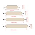 thumbnail image 2 of PEACNNG Table Runner Embroidery Flower Tablecloth, 2 of 9