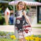 thumbnail image 5 of Fotbe American Flag Eagle Art Vestido de Dormir para Niñas de 3 a 10 Años, Mangas Cortas, Estilo Princesa, Pijama Camisón con Mangas Voladas-Large, 5 of 6