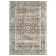 thumbnail image 2 of Tzou 5x7 Area Rug for Living Room, Washable Non-Slip Vintage Carpet, Low Pile Floral Print Floor Mat for Dining Room Bathroom, Tan, 2 of 7