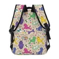 thumbnail image 4 of Gaeub Colorful Poodle Dog Ergonomic Lightweight Laptop Backpack - Multiple Pockets for School, Work, Travel, Outdoor Activities -One Size, 4 of 5