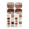 thumbnail image 2 of Women Fashion Fashion Foot Nail Sticker Gradient Gold Pink Foot Nail Sticker, 2 of 3