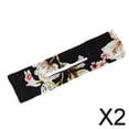 thumbnail image 1 of Conjunto de Cintas para el Pelo con Diseño Floral Veraniego para Mujeres Elegantes , Flor Negro, 2 piezas, 1 of 8